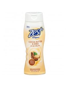 ZEST BODY WASH COCOA BUTTER & SHEA 18oz