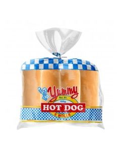 YUMMY ROLLS HOTDOG WHITE 8s