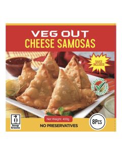 VEG OUT SAMOSAS CHEESY JALAPENO 400g