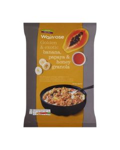 WAITROSE OAT CRUNCH BANANA PAPAYA 1kg