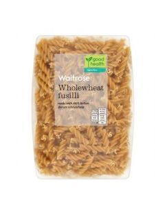 WAITROSE FUSILLI WHOLEWHEAT 500g