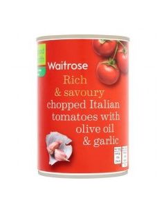 WAITROSE TOMATO CHOP GARLIC 400g