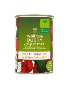 WAITROSE TOMATO PLUM ORG 400g