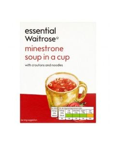 WAITROSE SOUP MINESTRONE 4x18g