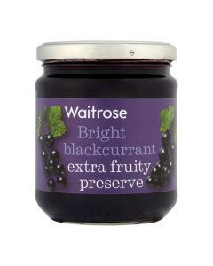 WAITROSE PRESERVE BLACK CURRANT 340g