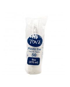 TOVA PLASTIC CUPS 50x9oz