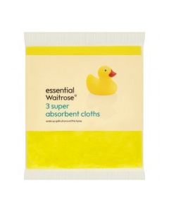 WAITROSE CLOTHS SUPER ABSORB 3s