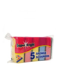 SUPER BRIGHT SPONGE SCOURER 5s