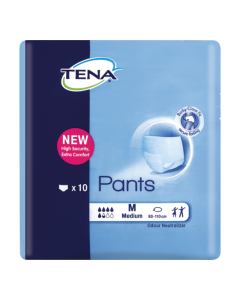 TENA ADULT PANTS MED 10s