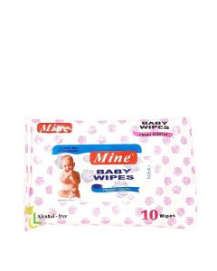 MINE BABY WIPES 10s