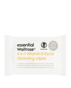 WAITROSE WIPES FACIAL VIT-E 25s