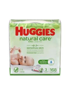 HUGGIES WIPES NAT CARE FF REF 168s