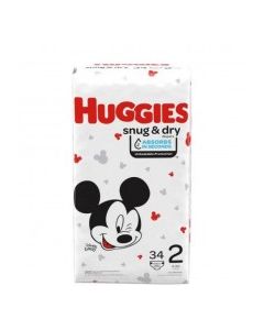 HUGGIES SNUG & DRY DIAPERS #2 34s