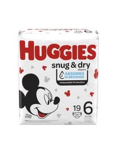 HUGGIES SNUG & DRY DIAPERS #6 19s