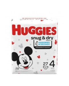 HUGGIES SNUG & DRY DIAPERS #4 27s