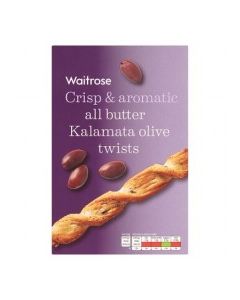 WAITROSE TWISTS KALAM OLIVE 125g