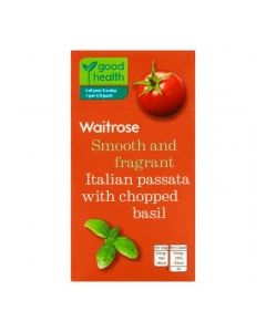 WAITROSE PASSATA WITH BASIL 680g