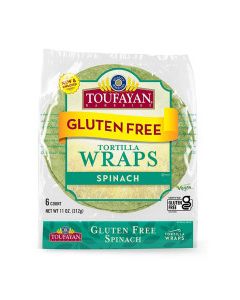 TOUFAYAN WRAPS SPINACH GF 11oz