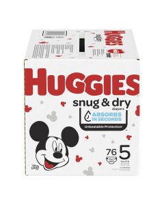 HUGGIES SNUG & DRY DIAPERS #5 76s