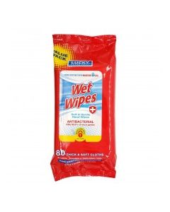 LUCKY WET WIPES ANTIBACTERIAL 80s