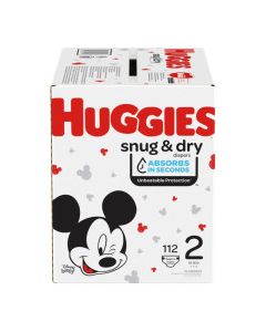 HUGGIES SNUG & DRY DIAPERS #2 112s