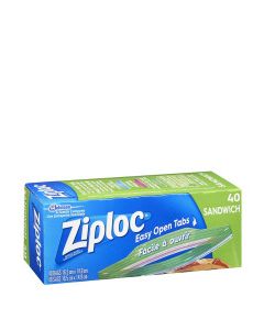 ZIPLOC SANDWICH BAGS 40s