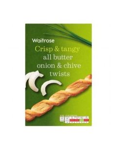 WAITROSE TWISTS CHIVE ONION 125g