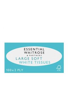 WAITROSE TISSUES LARGE SOFT  100s