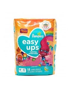 PAMPERS EASY UPS GIRLS 4T-5T 18s