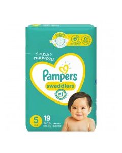 PAMPERS SWADDLERS JUMBO #5 19s