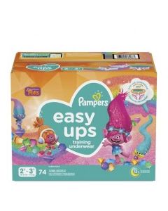 PAMPERS EASY UPS GIRLS 2T-3T 74s