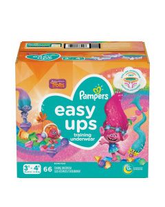 PAMPERS EASY UPS GIRLS 3T-4T 66s