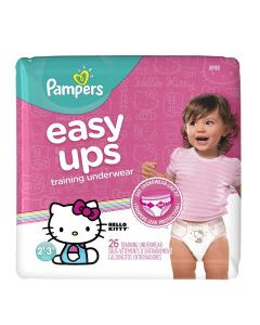 PAMPERS EASY UPS GIRLS 2T-3T 25s