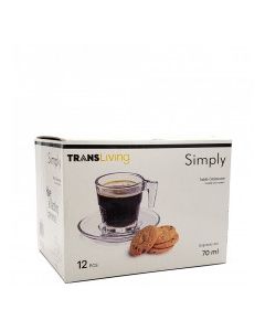 TRANS LIVING ESPRESSO SET 70ml 12pc