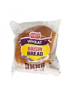 PURITY WHOLE WHEAT RAISIN BREAD 5.5oz