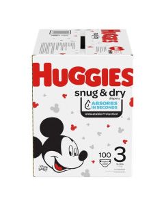 HUGGIES SNUG & DRY DIAPERS #3 100s