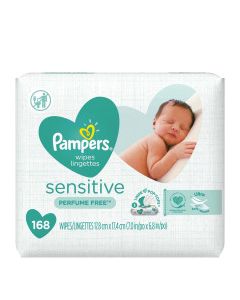 PAMPERS WIPES SENSITIVE RF 168s