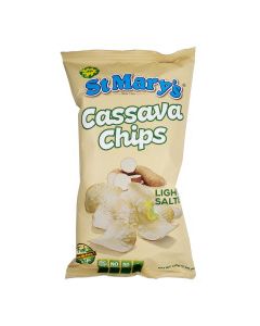 ST MARYS CASSAVA CHIPS LIGHT SALTED 110g