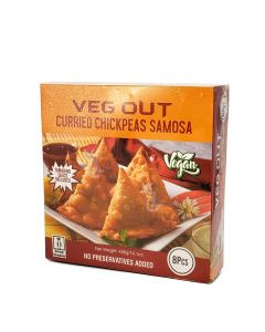 VEG OUT SAMOSAS CURRIED CHICKPEAS 400g