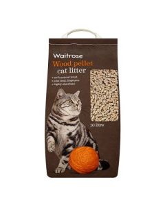 WAITROSE CAT LITTER WOOD CHIP 10L