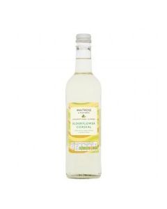 WAITROSE CORDIAL ELDERFLOWER 500ml