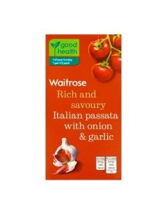 WAITROSE PASSATA ONION GARLIC 500g