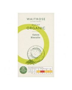 WAITROSE BISCUIT OATEN ORG 150g