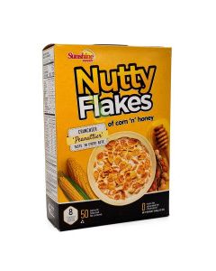 SUNSHINE NUTTY FLAKES HONEY 340g