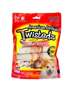 TWISTEDZ TWIST STICKS BEEF 4x5in