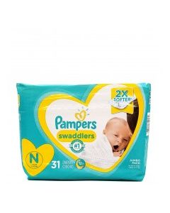 PAMPERS SWADDLERS JUMBO N 31s