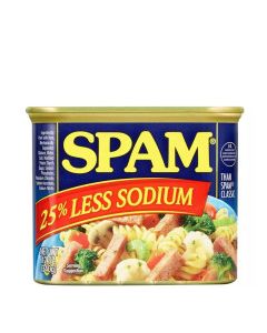 SPAM LUNCH MEAT LESS SODIUM 12oz