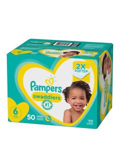 PAMPERS SWADDLERS SUPER #6 50s