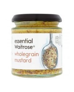 WAITROSE MUSTARD WHOLE GRAIN 185g