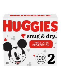 HUGGIES SNUG & DRY DIAPERS #2 100s